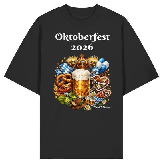 Oktoberfest 2026 Munich Design - Organic Oversize Shirt