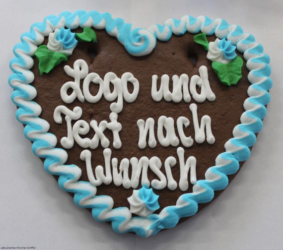 Lebkuchenherz Wunschtext 22 x 23 cm |Herzlmalerei