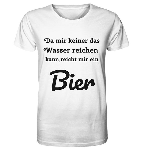 Since no one can hold a candle to me, a beer will do - Fun - Design Munich Palms - Organic Basic Shirt