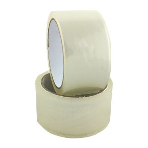 Clear Packaging Parcel Tape Sellotape Strong Large Rolls - 25mm x 66m High Tack