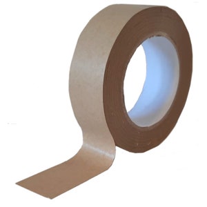 18 rolls of Strong Paper Packaging Tape 38mm x 50m - Kraft Tape