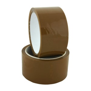 288 rolls of Brown Packaging Parcel Tape Sellotape Strong Large Rolls - 48mm x 66m High Tack
