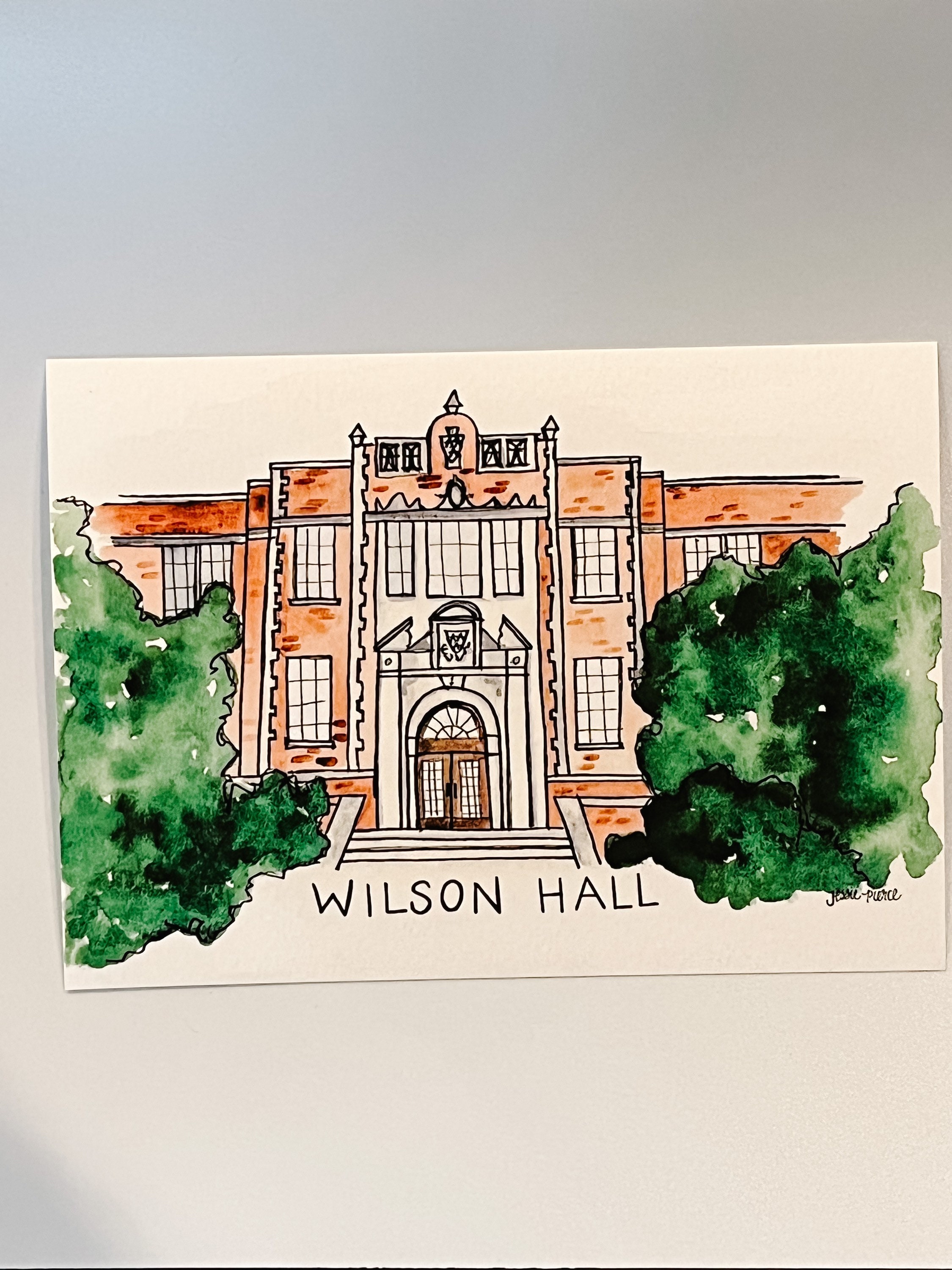 Wilson Hall MSU, MSU Art Print, Murray Ky,murray State Art, Murray State Painting, Jporiginals