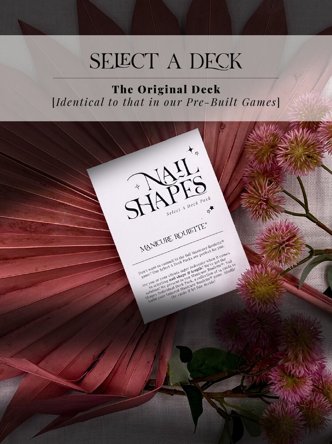 Manicure Roulette Select A Deck Nail Shapes. the Original Etsy