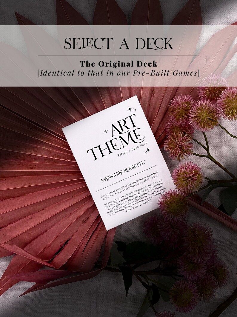 Manicure Roulette Select A Deck Art Theme. the Original Nail Etsy