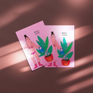 Passionné de plantes de carte postale motivant
