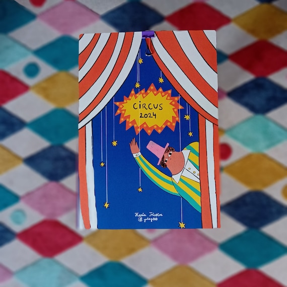 2026 circus calendar minimalistic art vintage vibe