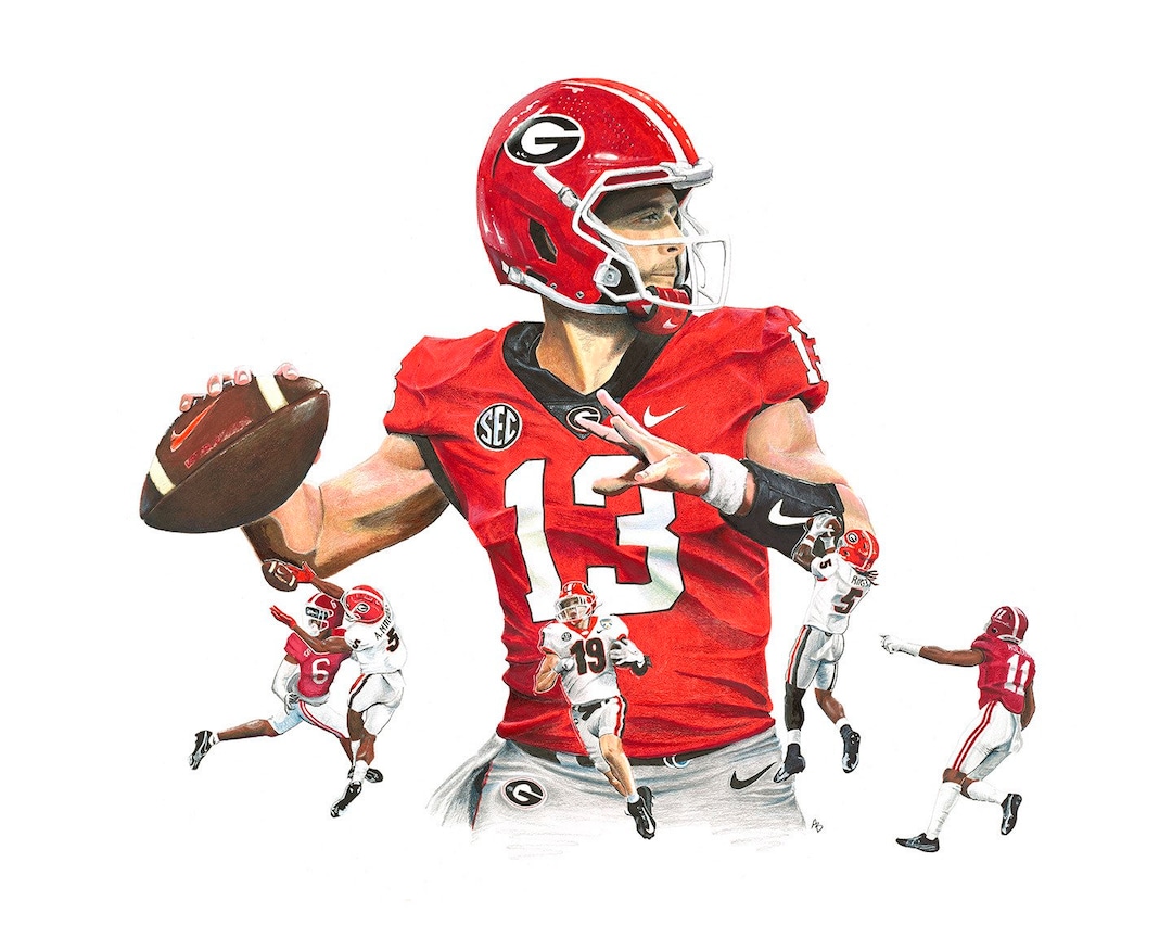 Stetson PRINT National Champion Illustrated Montage Etsy