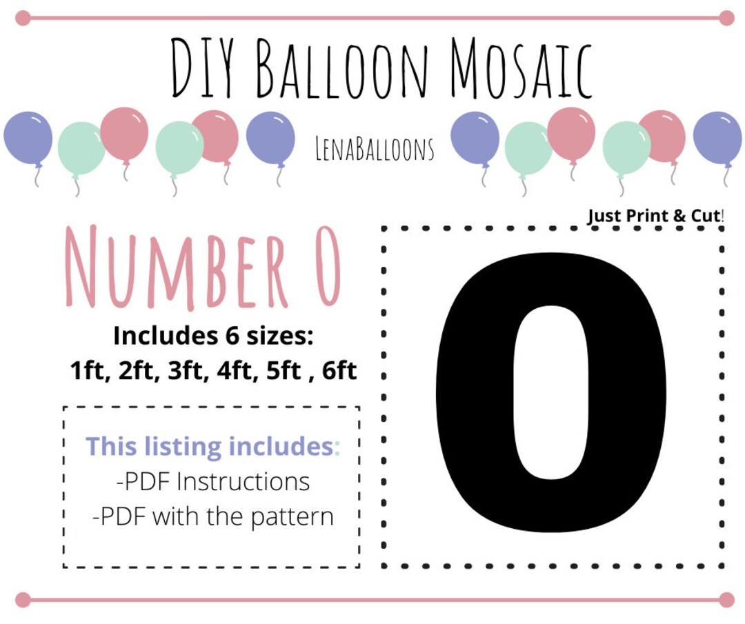 Free and customizable numbers templates
