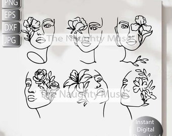 Line Art Svg, Png, Dxf, Jpg, Eps, Line art Woman, Boho Minimalist, Instant Digital Download, Printable Art, Cut File , Sublimation,
