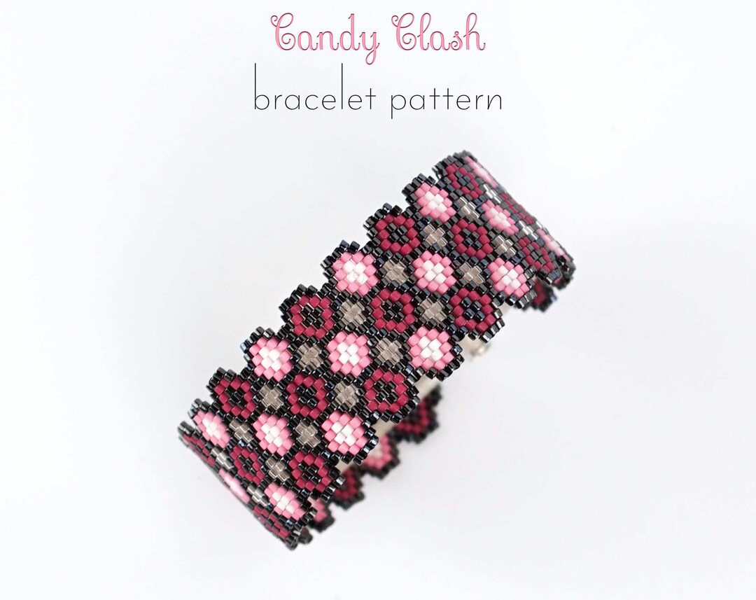 Peyote and Brick Stitch Pattern for Modern and Chick Beaded Bracelet ...