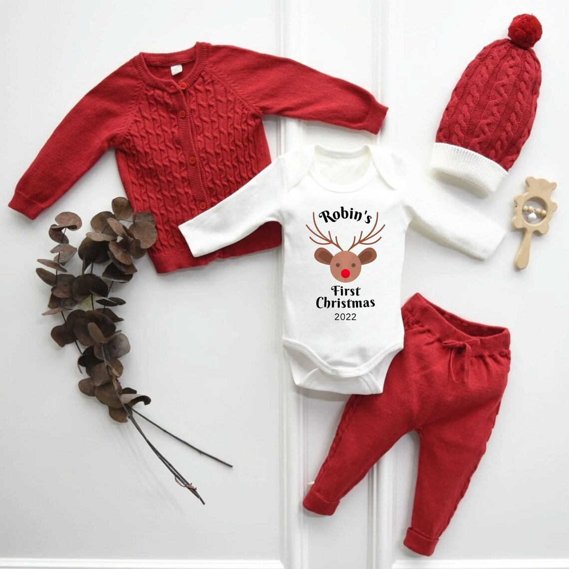 Baby Girl First Christmas Outfit