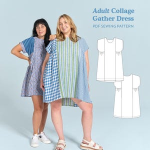 Collage Gather Dress - PDF Sewing Pattern
