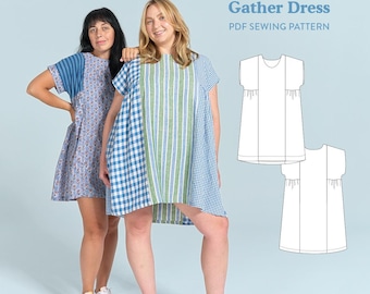 Collage Gather Dress - PDF Sewing Pattern