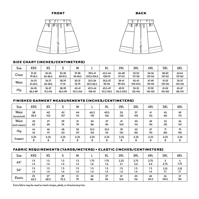 Weekend Chore Shorts PDF Sewing Pattern image 10