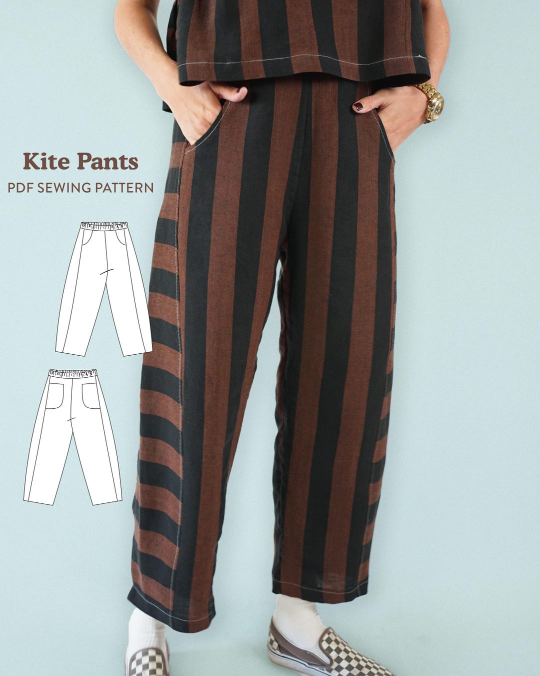 Kite Pants PDF Sewing Pattern - Etsy