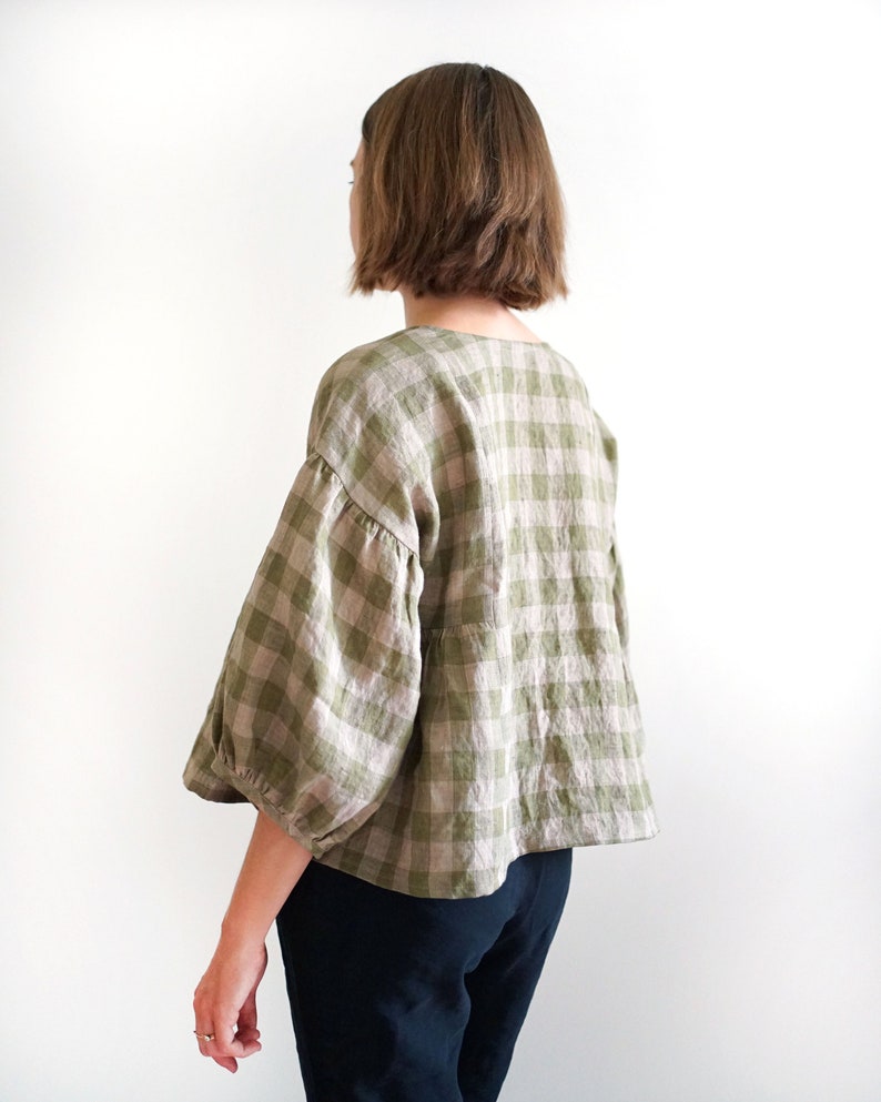 Collage Gather Top PDF Sewing Pattern Etsy