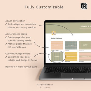 Sewing Clubhouse Notion Template Organize your sewing in a snap image 9