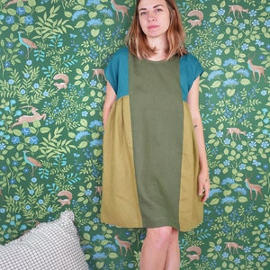 Collage Gather Dress Dress PDF Sewing Pattern image 1