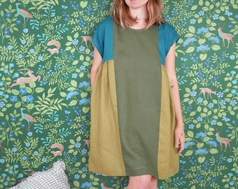 Collage Gather Dress Dress - PDF Sewing Pattern