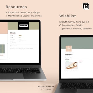Sewing Clubhouse Notion Template Organize your sewing in a snap image 5