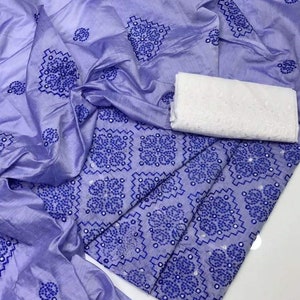 Beautiful Color Full Body Cross-stitch Embroidered Cotton Salwar Kameez Suits, Women dress, pakistani suit, gift for her,