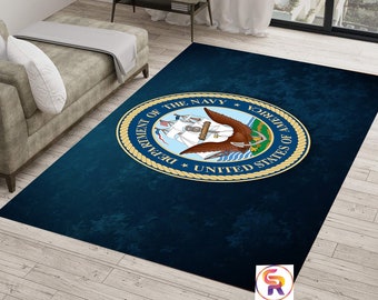 Navy Pattern Rug, Military Rugs, Awesome Rug, Children Game Room Rug, Home Decor Rug, Area Rug, Kids Room Decore,  Modern Rugs, Boy Room Rug