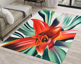 Red Orchid Design Painting Rugs For Living Room, Rugs, Rugs For Bedroom, Home Decore, Rugs For Bedroom Aesthetic, Runner, Carpet Rug arts