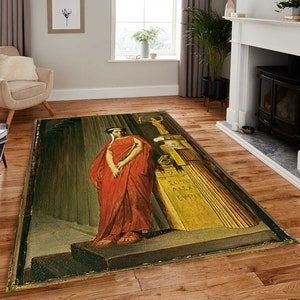 Rachel (1821-1858) Art Rug, Jean Leon Gerome, French Home Decor Rug, Area Rug, Modern Rugs, Rug For Living Room, Chenille Rug