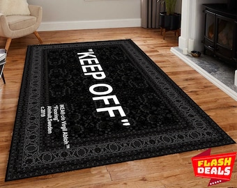 Keep off Dark Grey Rug-Modern Room Rug,Keep Off, Home Decor Rug, Modern Rugs, Living Room Rug, 6x9 Carpet,Fantastic Rug,Non Slip Rug