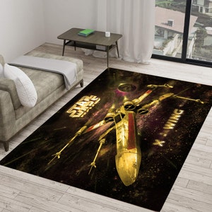 Starwars Rug, Starship Rug, Warship Rug, Kids Room Rug, Area Rug, Themed Rug,  Home Decor Rug, Modern Rugs, Boys Room Rug, 3x5 Carpet,