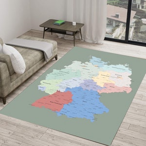 Tapijt met wereldkaarten, Duitsland tapijt, kinderspeelkleed, vloerkleed, woondecoratie, karpet, thematapijt, moderne tapijten, tapijt jongenskamer, 4 x 6 tapijt,