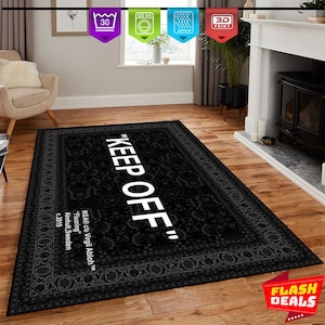 Keep off Dark Grey Rug-Modern Room Rug,Keep Off, Home Decor Rug, Modern Rugs, Living Room Rug, 6x9 Carpet,Fantastic Rug,Non Slip Rug