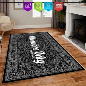Special Members-Patrons Rug-Office Rug-Dark Grey Rug-Modern Room Rug, Home Decor Rug, Modern Rugs, Living Room Rug,Non Slip Rug
