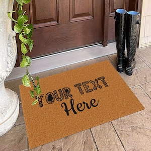 Your Text Doormat-Funny doormat-Front Doormat-Outdoor Doormat-Housewarming Gift-Welcome Mat-Customized Door Mat-Party-New Home Gifts