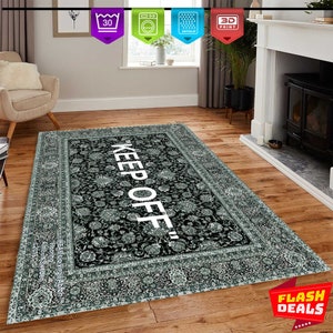 Keep Off Rug, Keep Off, Modern Room Rug, Area Rug, Themed Rug, Home Decor Rug, Modern Rugs, Living Room Rug, Concept Rug,Non Slip Rug