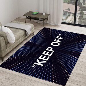 Keep off Rug, Modern Room Rug, Area Rug, Themed Rug, Home Decor Rug, Modern Rugs,Living Room Rug, 4x6 Carpet, Concept Rug, Non Slip Rug