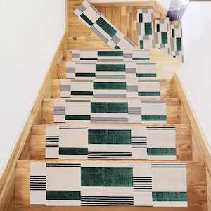 Linie Graphic Rugs,Geometric Rug,Abstract Rug,Stair Mat,Stair Tread Rug,Design Stair Tread,Stair Runner for Steps,Indoor Outdoor Stair Tread