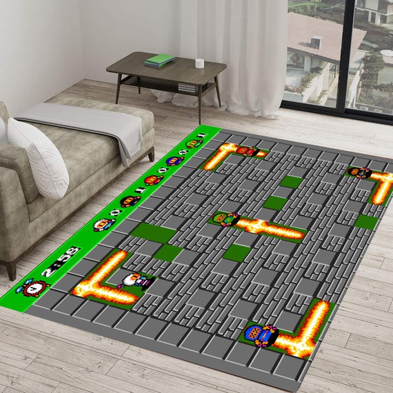 Buy Retro Game Rug, Bomberman Video Game Rug, Legends Games Art Decor  Carpet, Gifts for Gamers, Game Room Decor, Play Room Rug, Chenille Rug  Online in India 