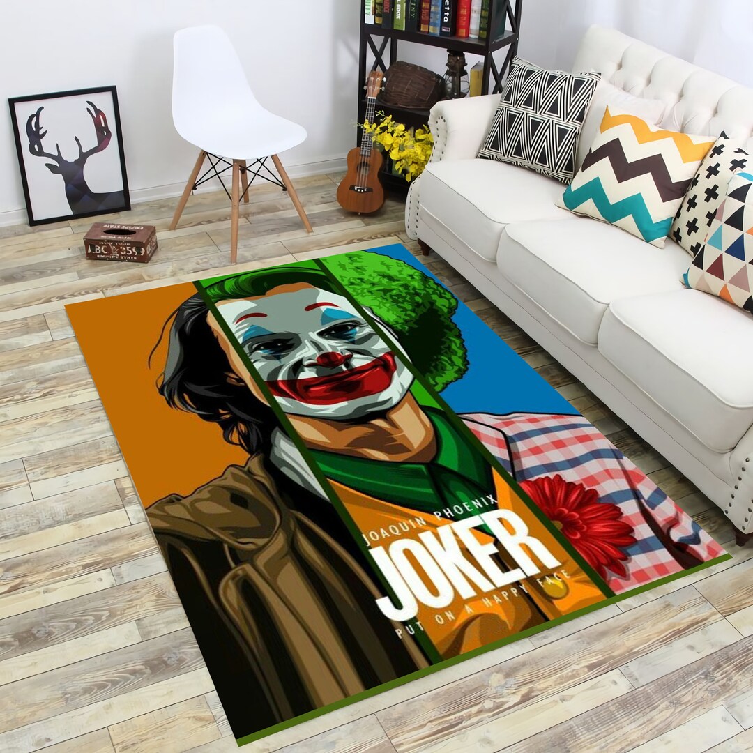 Joker Rug, Gift Rug, Rug for Living Room, Area Rug, Non Slip Rug, Home ...
