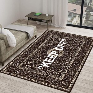 Keep off Rug, Modern Room Rug, Area Rug, Themed Rug, Home Decor Rug, Modern Rugs,Living Room Rug, 4x6 Carpet, Concept Rug, Non Slip Rug