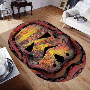 Azteekse kalender-Star Wars, Star Wars-tapijt, The Star Wars, Darth Vader-kleed, Jedi-tapijt, ovaal decortapijt, geweldig kamerkleed, legende, decortapijt, badmat
