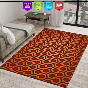 The Shining Rug, Shining Hotel Rug, Shining Rug,Custom Rug,Orange Rug ,Home Decor Rug,Fantastic Rug,Area Rug, Modern Rugs, Awesome Room Rug