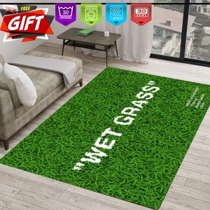 Wet-Grass,Fantastic Rug,Green Decor,rugs for bedroomGreen Rug,Wet Grass Rug,Custom Rug,Home Decor Rug,Living Room Rug,Area Rug,Modern Rug