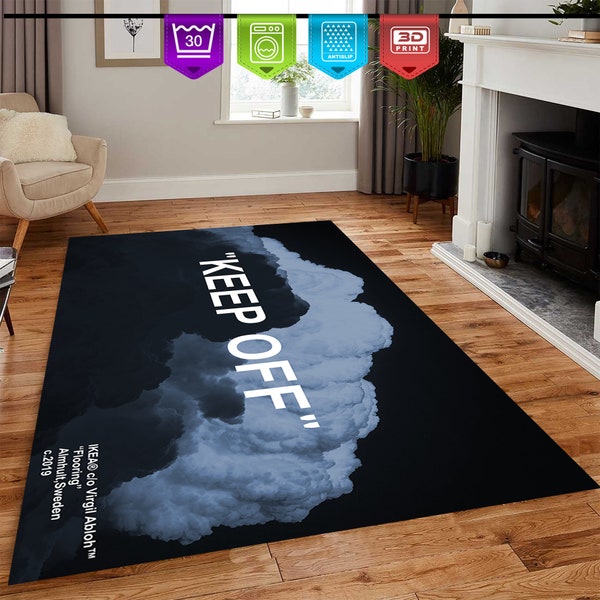 Keep Off,Colorful Design Art Rug,Cloudy Pattern,Keep Off,Home Decorative Rug,Modern Rugs,Living Room Rug,3x5,4x6,5x7 Rugs,Non Slip,Area Rug