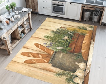 Food Decor,Fantastic Rug,Kitchen Rug,Kitchen Decor Rug,Colorful Rug,Design Rug,Tumbled Rug,Home Decor Rug,Living Room Rug