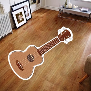 Gitaartapijt, gevormde deurmat, muziekdecor, gitaarpatroon, voordeurmat-housewarming cadeau-welkomstmat-aangepaste deurmat-feest-nieuwe cadeaus voor thuis