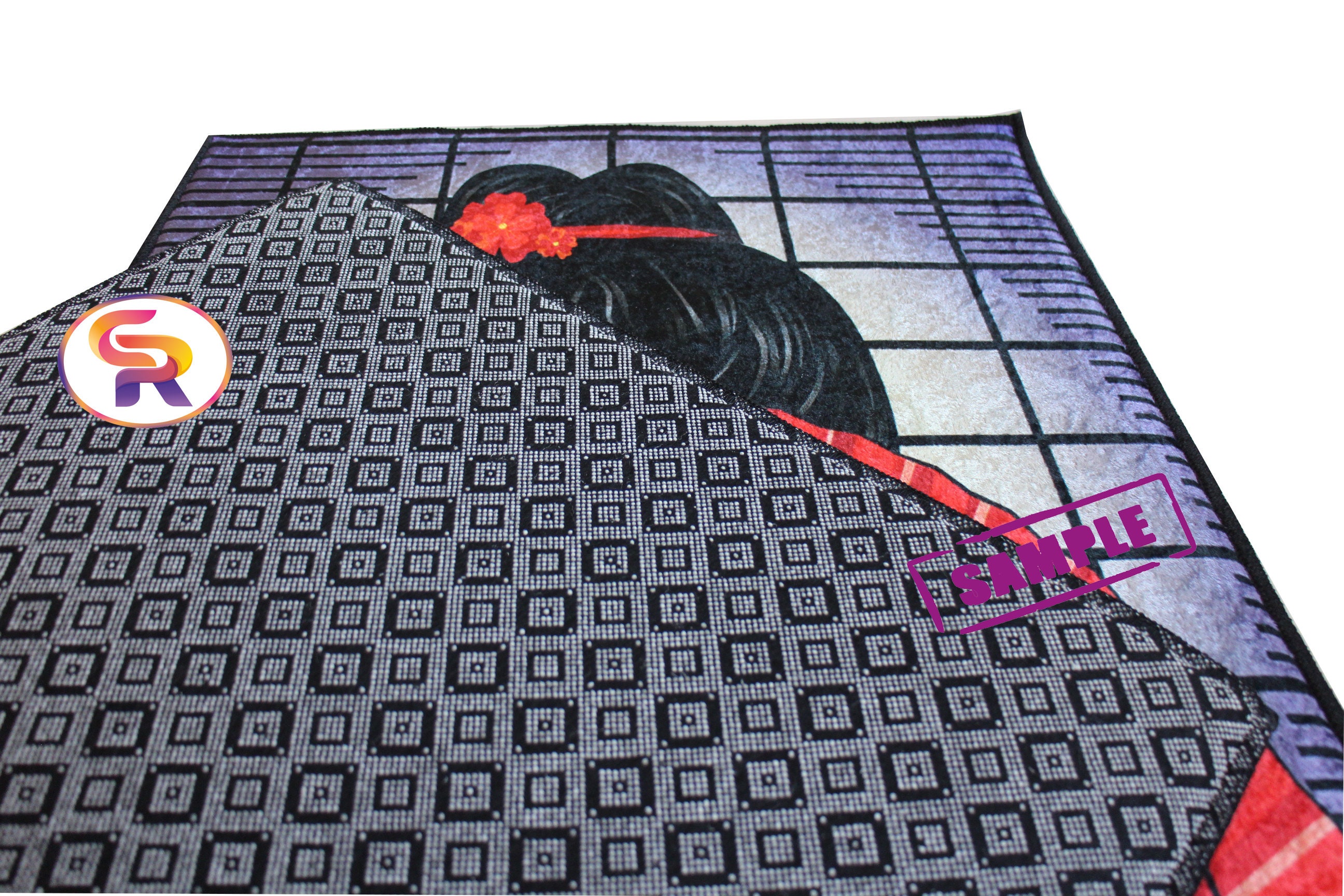 Esterilla De Junco Alfombras De Oración Musulmana - Pack De 4, Poliéster, 108x58 Cm, Colores Surtidos Alfombra Rezo Islam