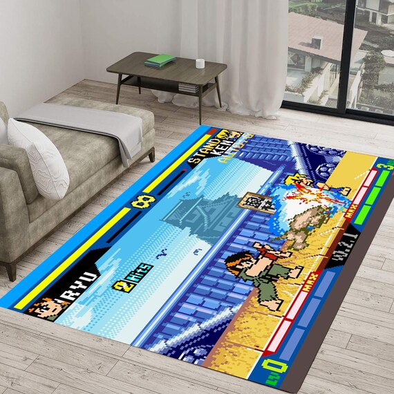 Retro Gaming Rug - Etsy vaultroom ラグマット GAMING DINER FLOOR RUG