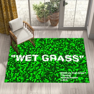 Green Rug,Wet Grass Rug,Wet-Grass,Custom Rug,Fantastic Rug, Home Decor Rug,Living Room Rug,Area Rug,Modern Rug